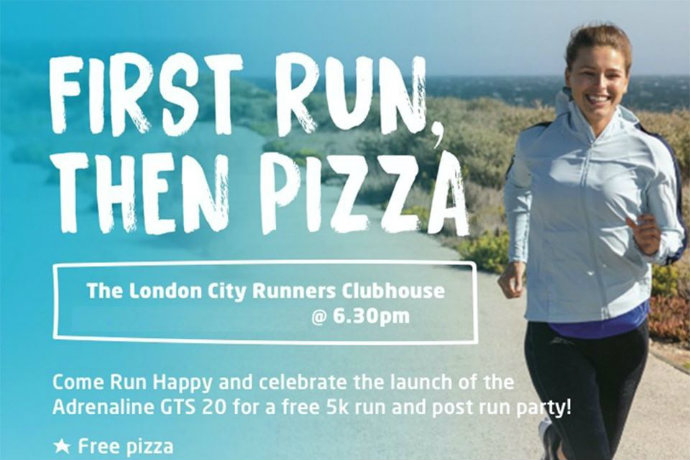 Soirée pizza gratuite de Runners Need et Brooks