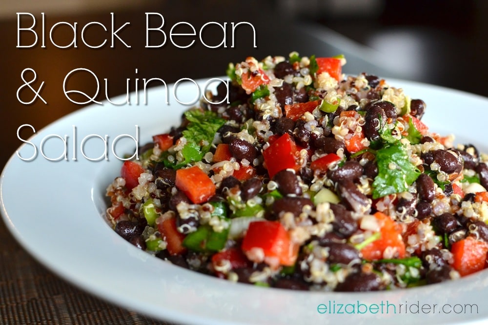 recette salade de quinoa aux haricots noirs