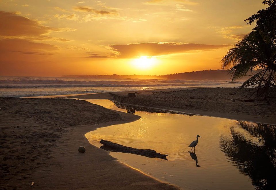Costa Rica Océan Coucher de Soleil