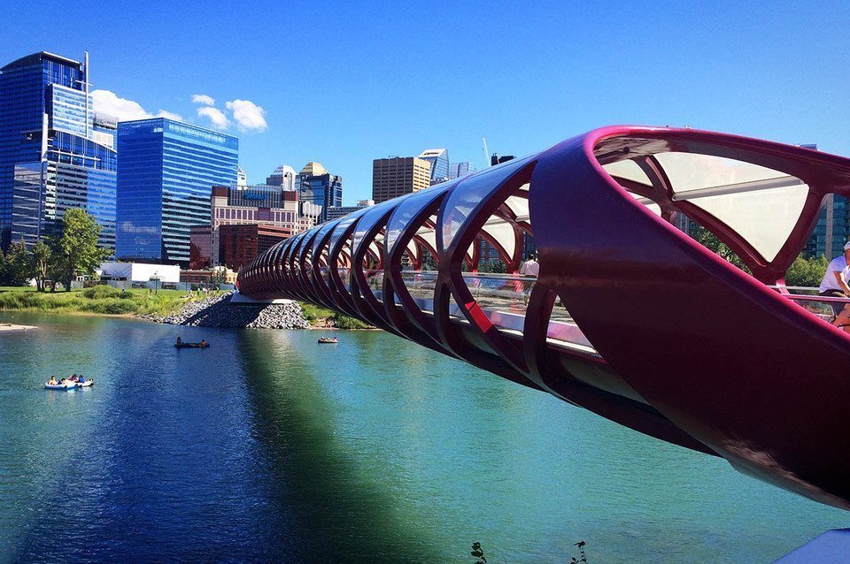 Le pont de la paix à Calgary