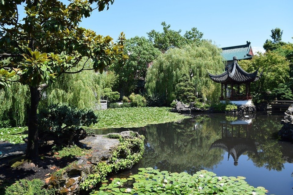 Jardin chinois classique à Vancouver