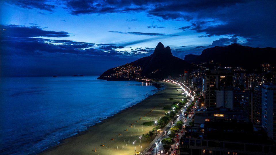 La plage d'Ipanema à Rio de Janeiro, Brésil
