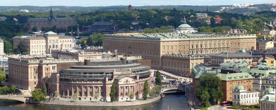 Palais Royal et Parlement à Stockholm, Suède
