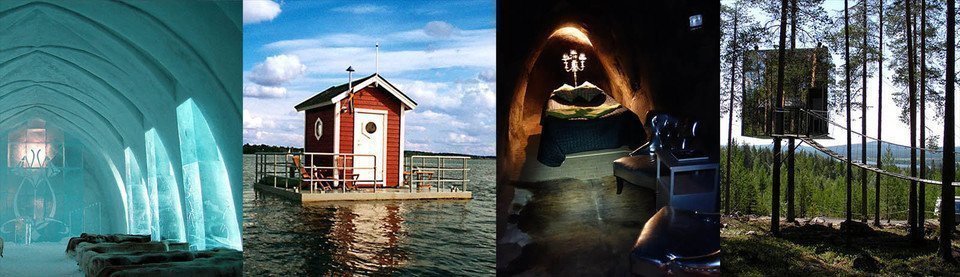 Hôtels intéressants, uniques et insolites en Suède