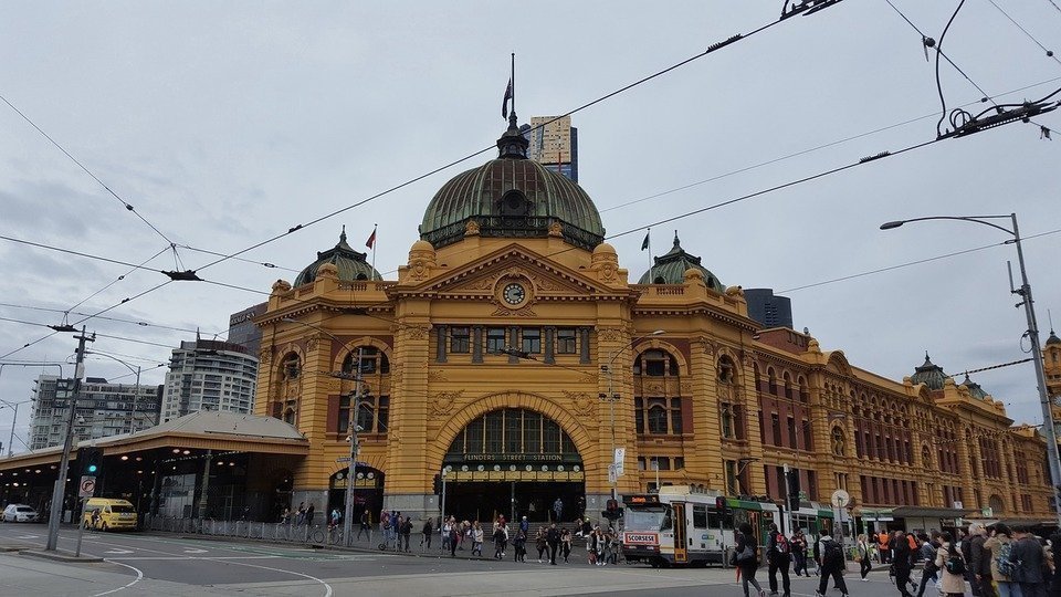 Gare centrale de Flinders à Melbourne