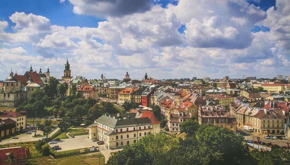 Panorama de Lublin en Pologne