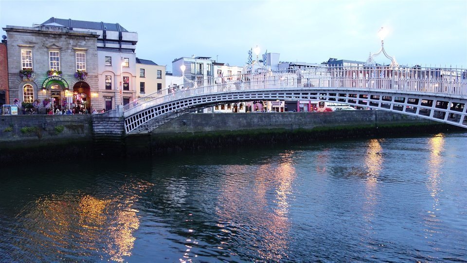 Pont Hapenny à Dublin
