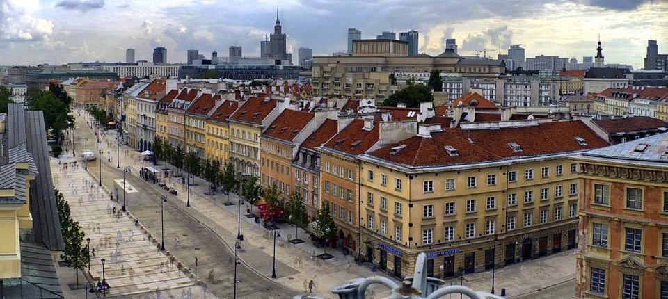 Rue Krakowskie Przedmieście, Varsovie
