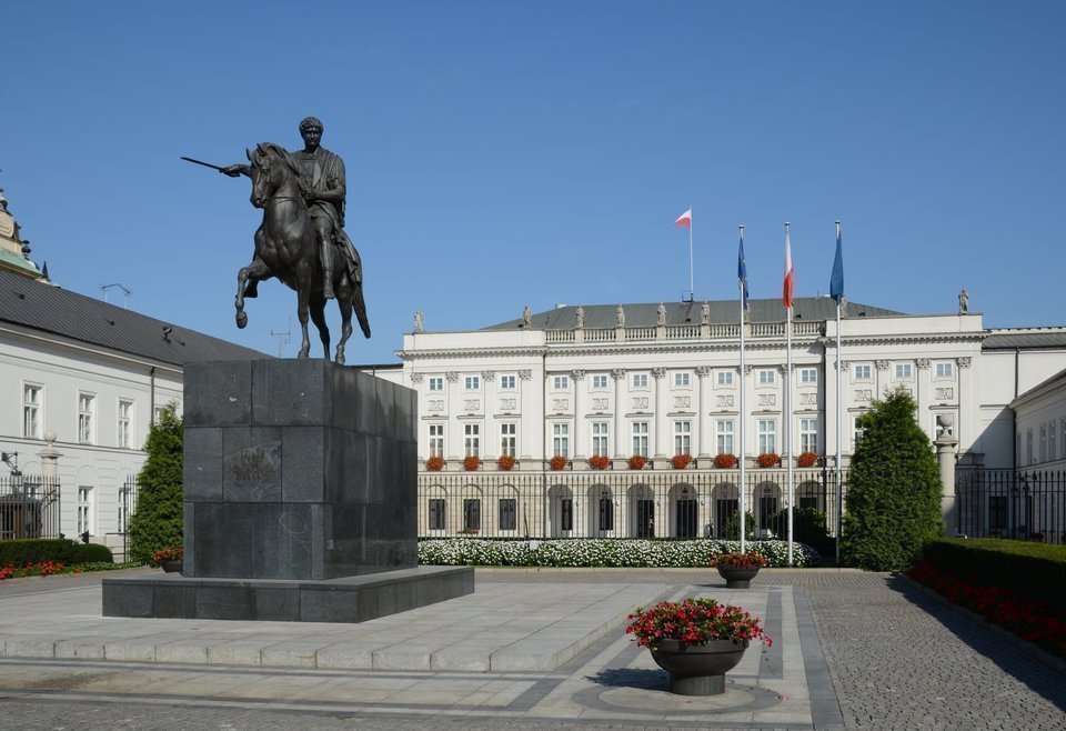 Palais présidentiel à Varsovie