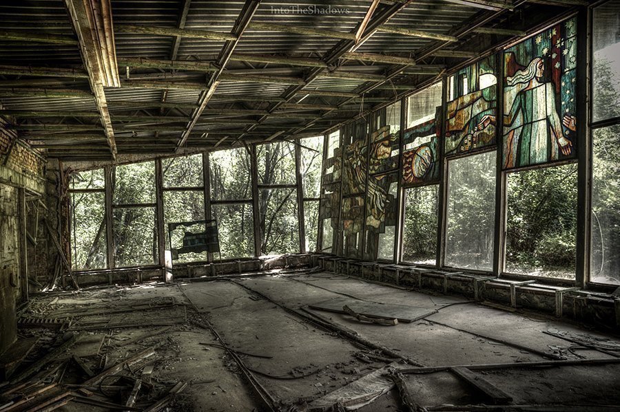 Café Pripyat à Tchernobyl