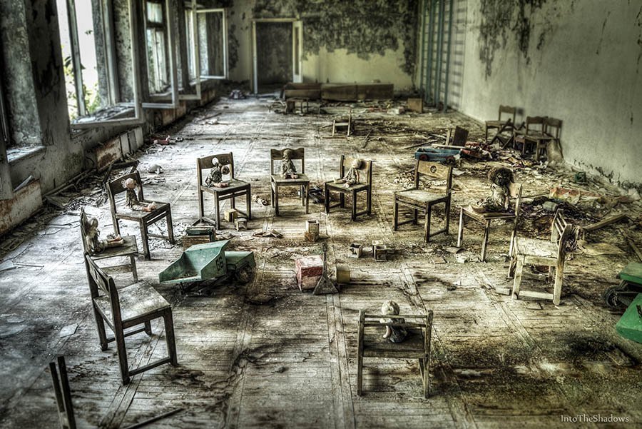 Jardin d'enfants à Pripyat, Tchernobyl